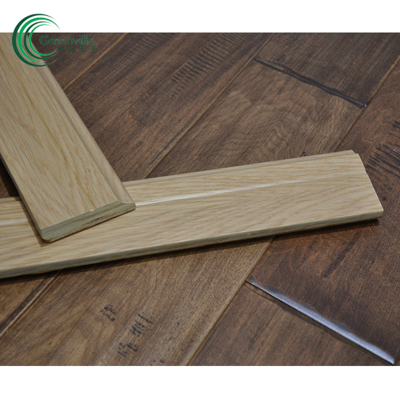 Customized Color Engineered Wood Skirting with Match Flooring Color