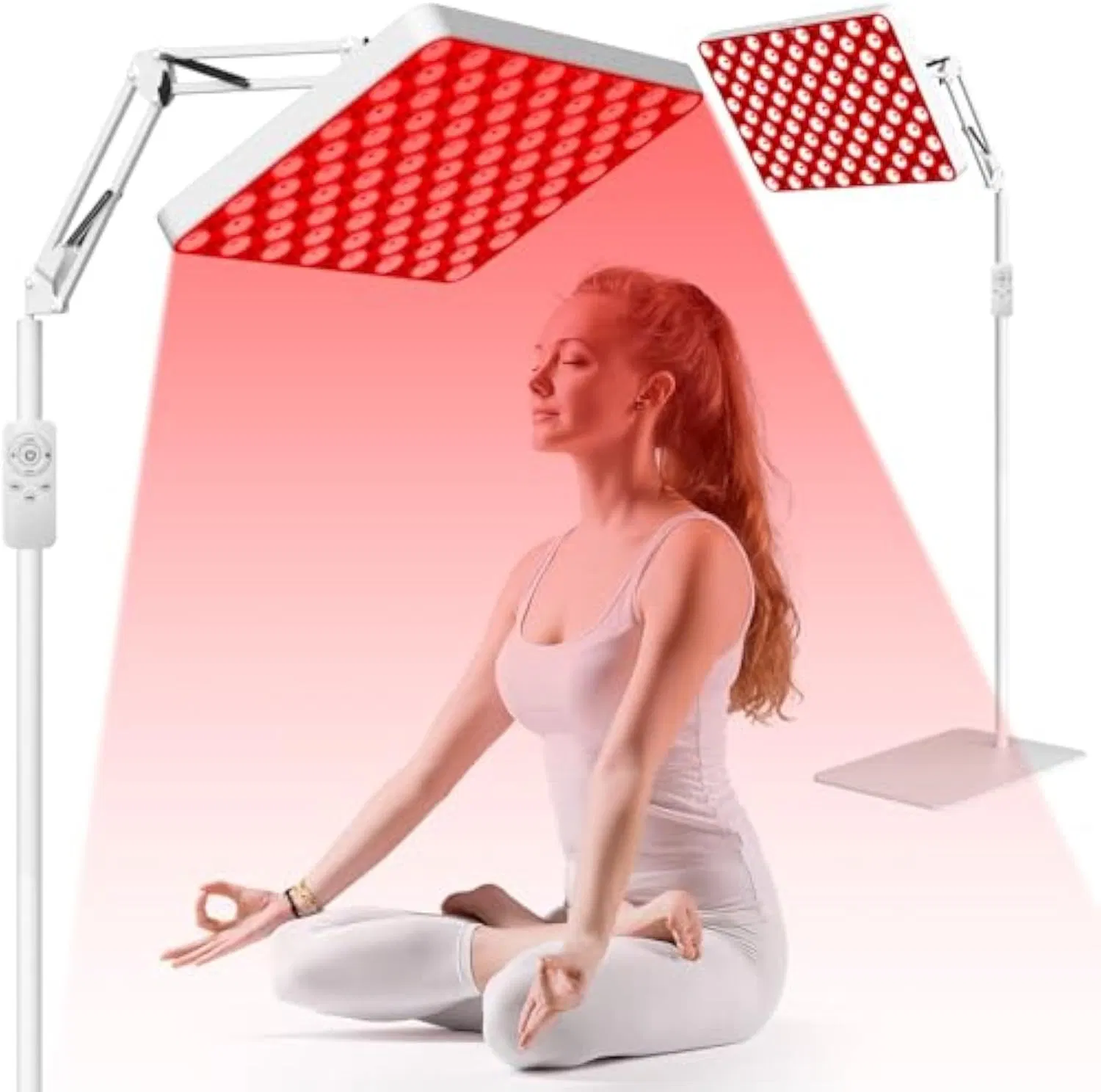 165 LED Red Light Therapy Panel Remote Deep 660nm 820nm Near Infrared Light Red Light Therapy Lamp for Face Body