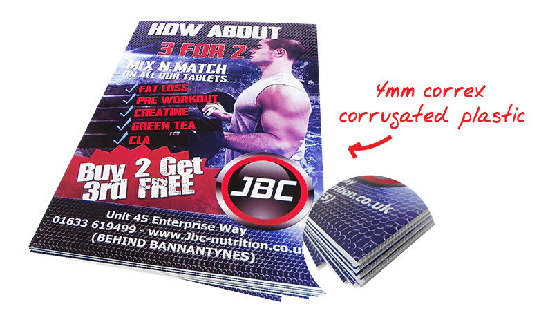 Resilient Correx Board Signs for Advertising (M-NF32P08001)