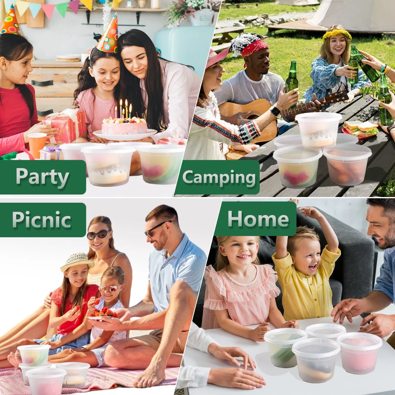 Пластиковые контейнеры для еды одноразовые, 25г