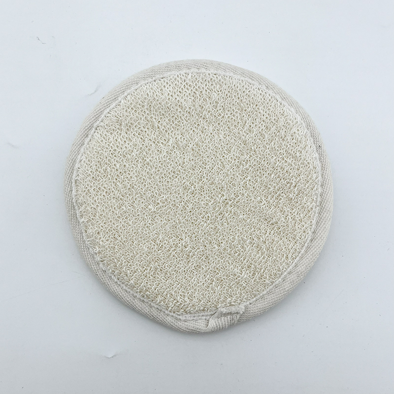 Custom Logo Natural Bath Shower Body Exfoliator Biodegradable Cotton Bath Scrubber