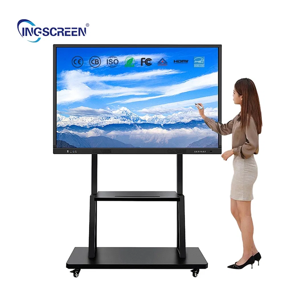 Hidden Interface Adjustable Height Custom All-in-One Meeting Education Digital Smart Interactive Board