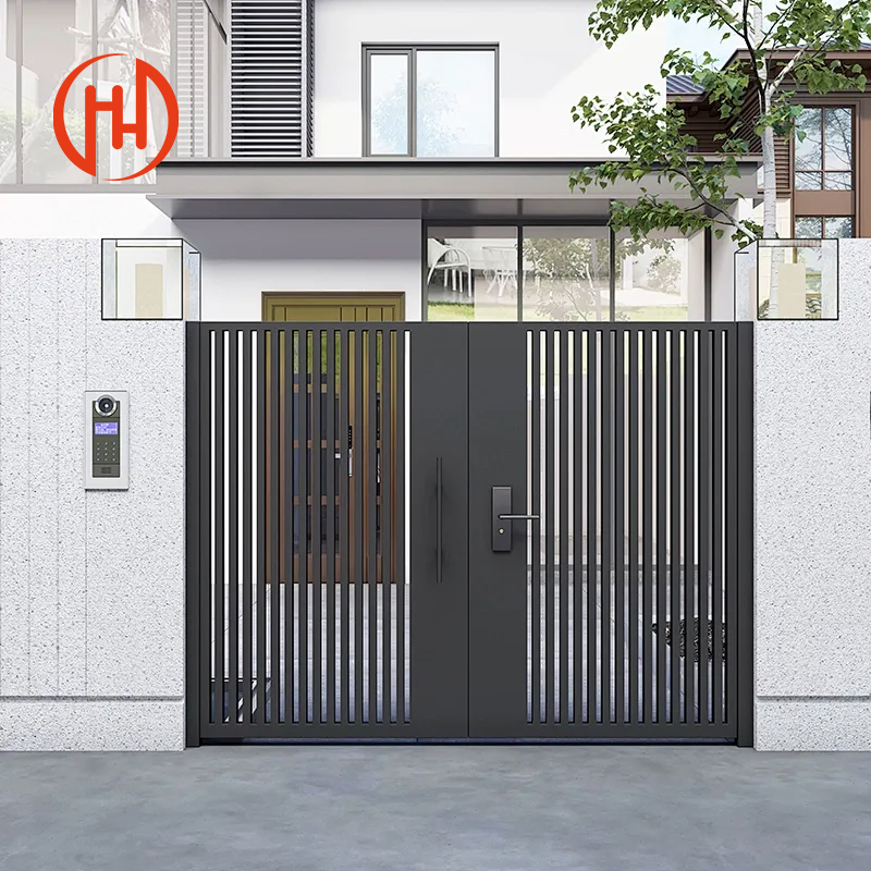 Royal Style Painted Craft Wrought Iron Main Gate