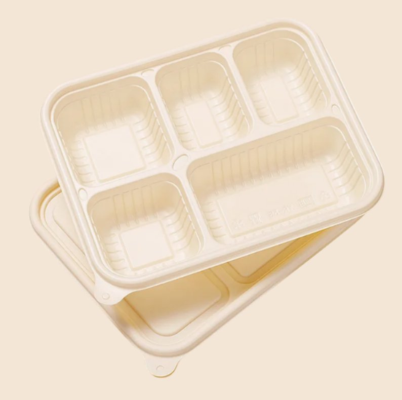 Leak-Proof Sturdy Hybrid Corn Starch and PP Eco Food Service Box