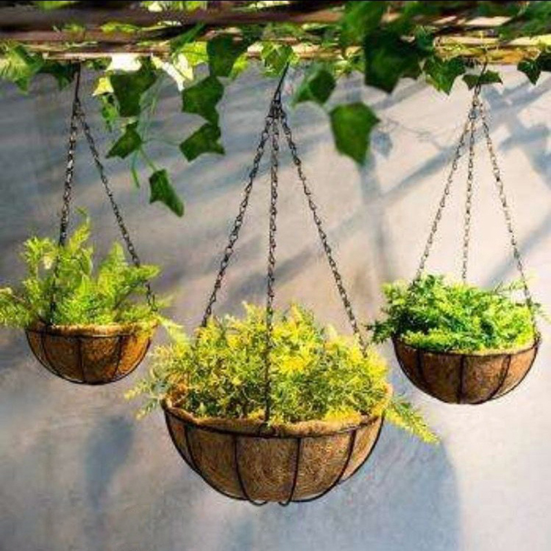 Manufacturer Wholesale Iron Chain Hanging Basket