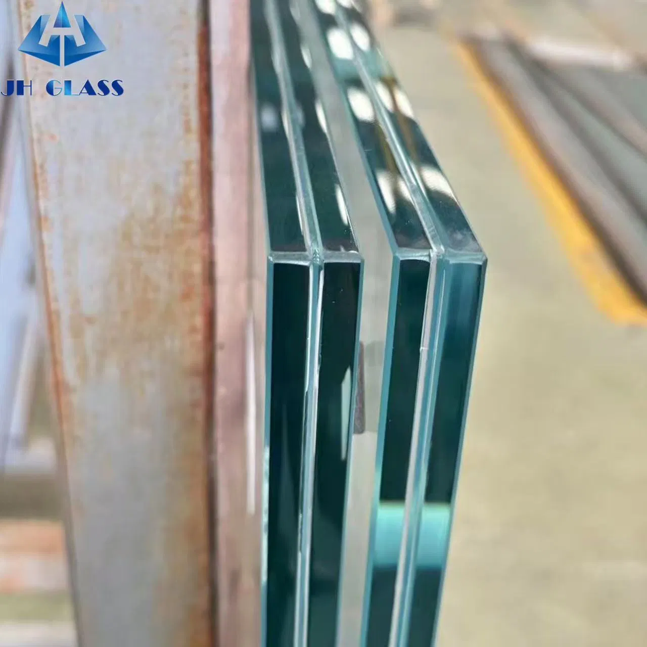 10.89mm, 12.89mm, 16.89mm17.52mm, High Quality, Low Iron Sgp Strengthened Laminated Glass for Floor, Stair, Stair Railing, Floor