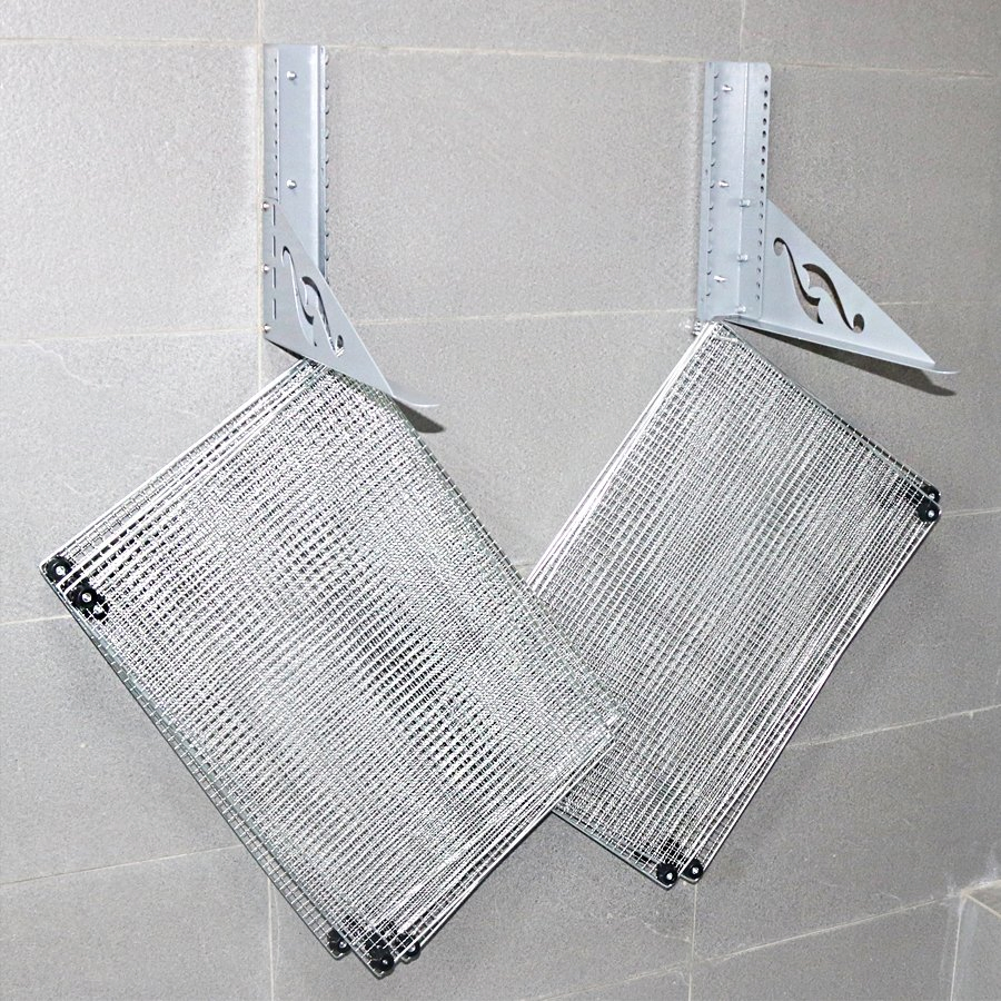 Wall Fixed Pushand Flip-Open Double Using Ways Drying Rack