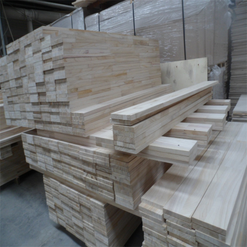 Paulownia Small Strip Finger Joint Wood Door Cores Wholesaler