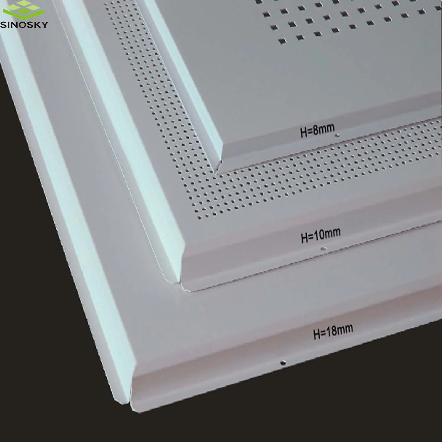 China Pop Acoustic Aluminum Metal Clip in Design Square Ceiling Tiles