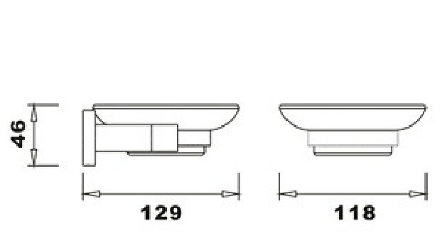 Bathroom Accessories Brass Soap Dish Holder 21009