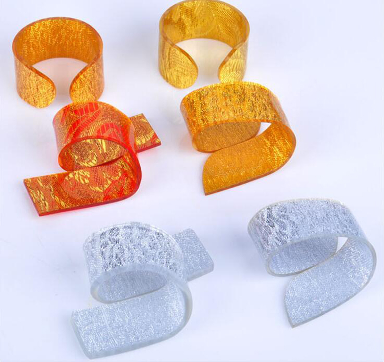 Tabletop Acrylic Superior Quality Etiquette Cloth Napkin Holder