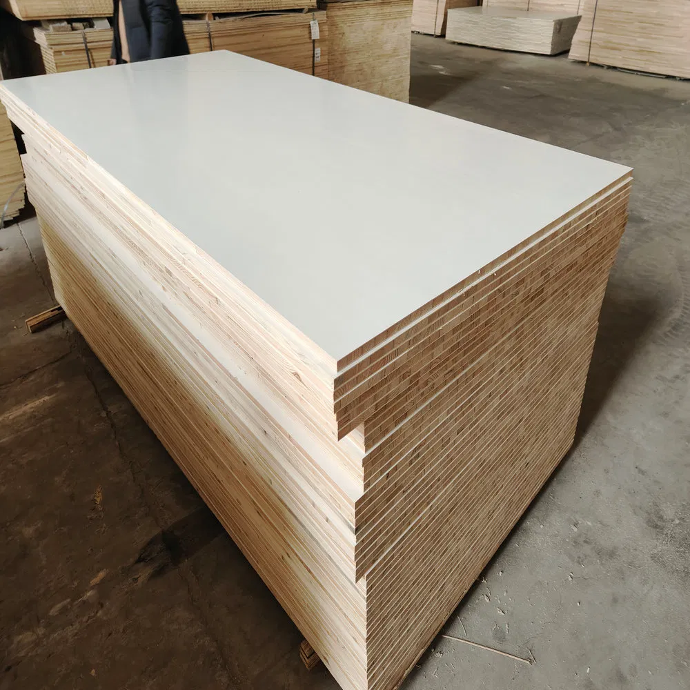 Pine Core White Melamine Block Board Ecological Board Furniture Board