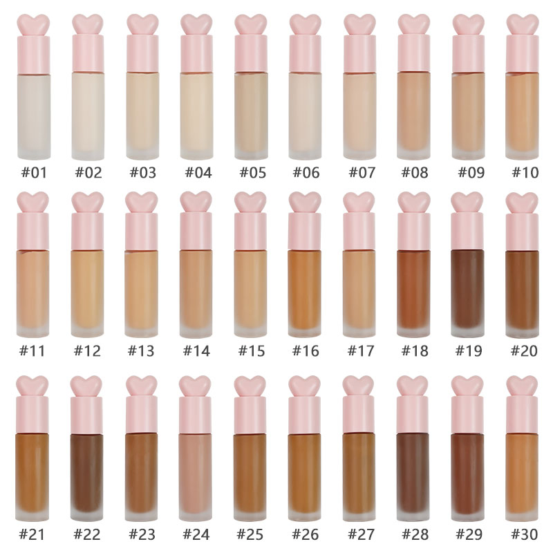 Makeup Cosmetics Vegan 30 Colors Full Coverage Liquid Foundation
