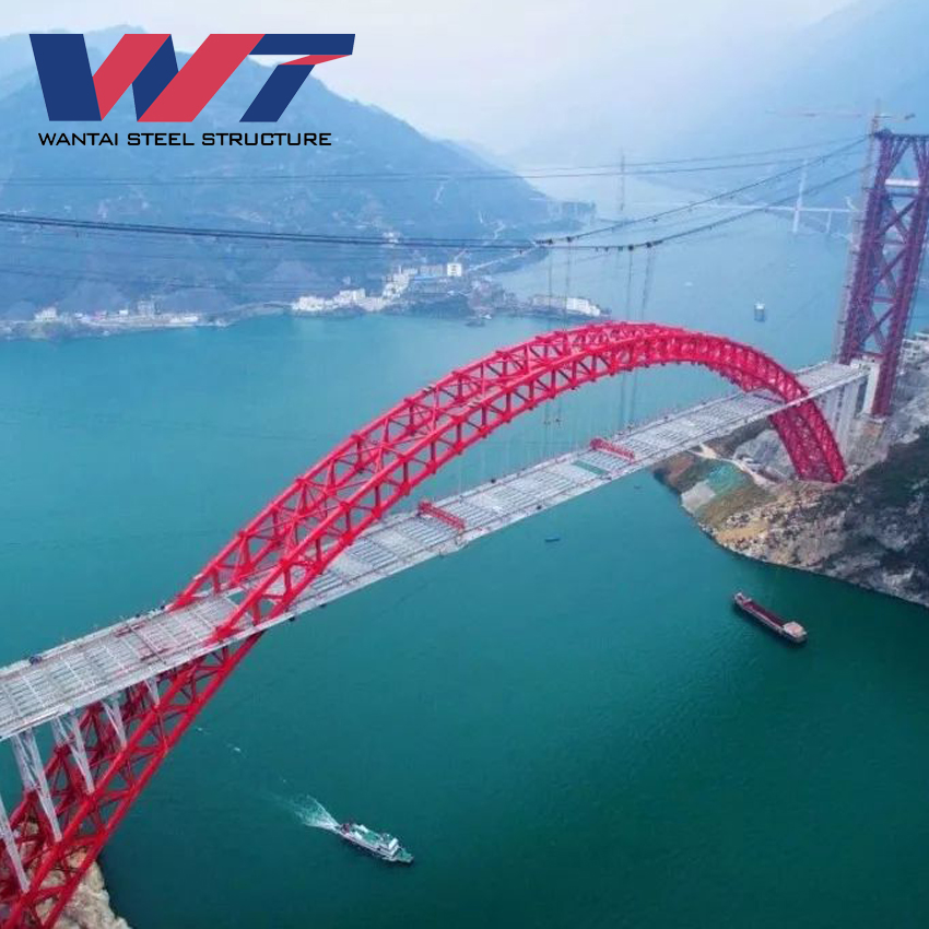 Reinforced Steel Bridge Half Circle Galvanized Corrugated Steel Arch Structure Bridge