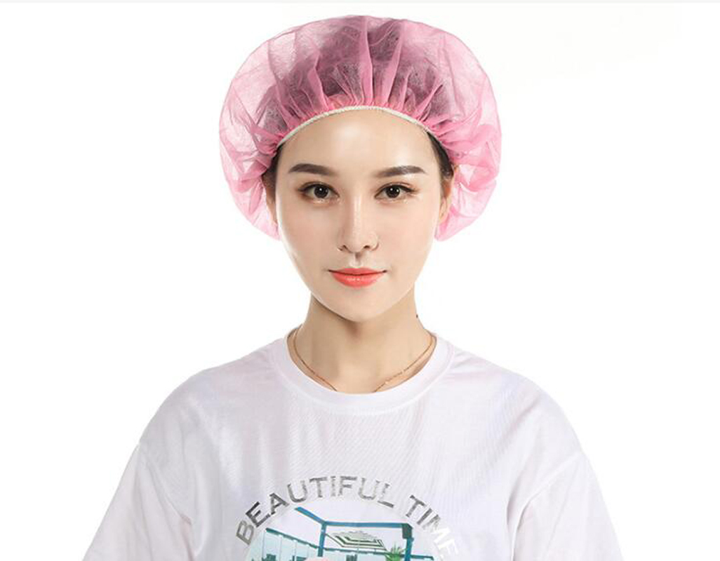 Pure Color PVC Single-Layer Shower Cap