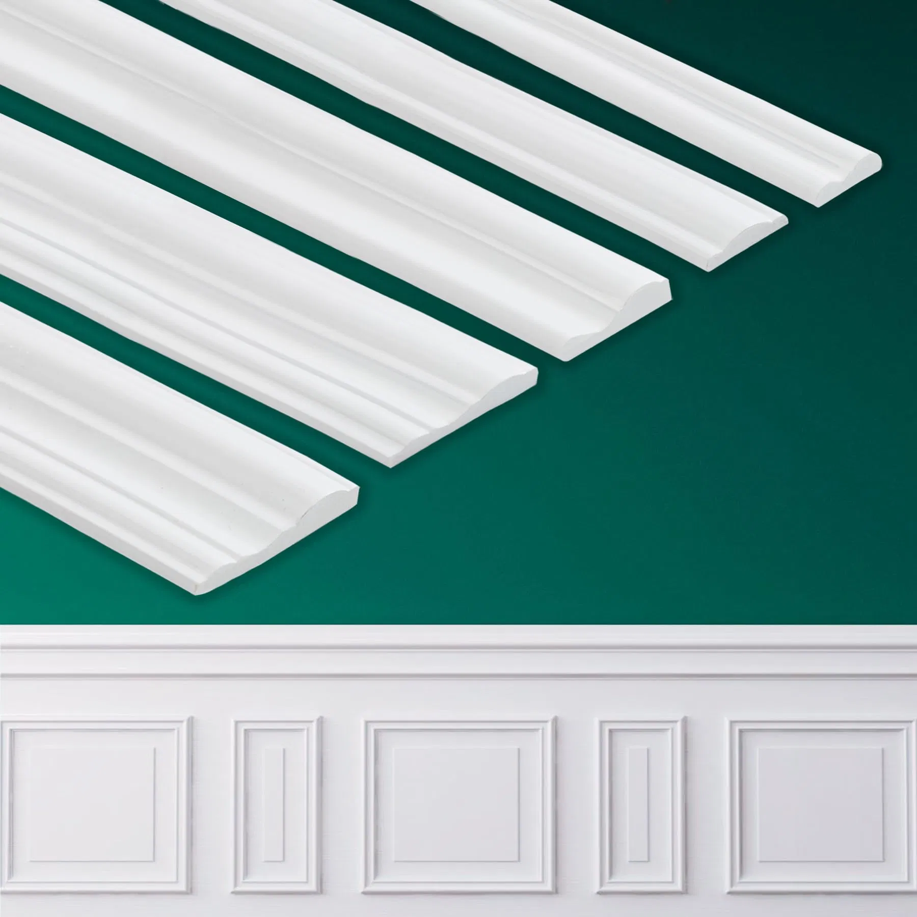 OEM ODM Factory Eco-Friendly Peel and Stick Wall Molding Finish Trim for Home Decoration