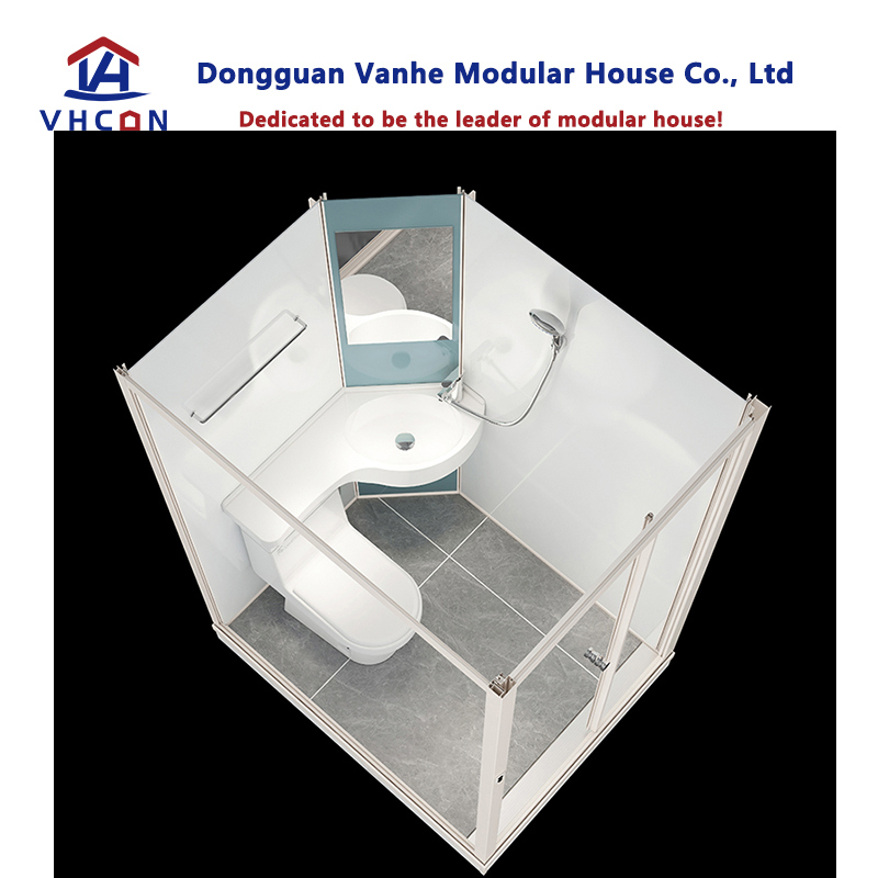 Showers Complete Prefabricated Unit Integrated Design Fabricated Freestanding Fancy European Modular Prefab Bathroom Pod with Toilet