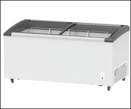 SD/Sc 468y AC Curved Glass Door Ice Cream Chest Freezer