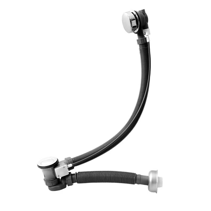 Медный слив для ванны с переливом, универсальный