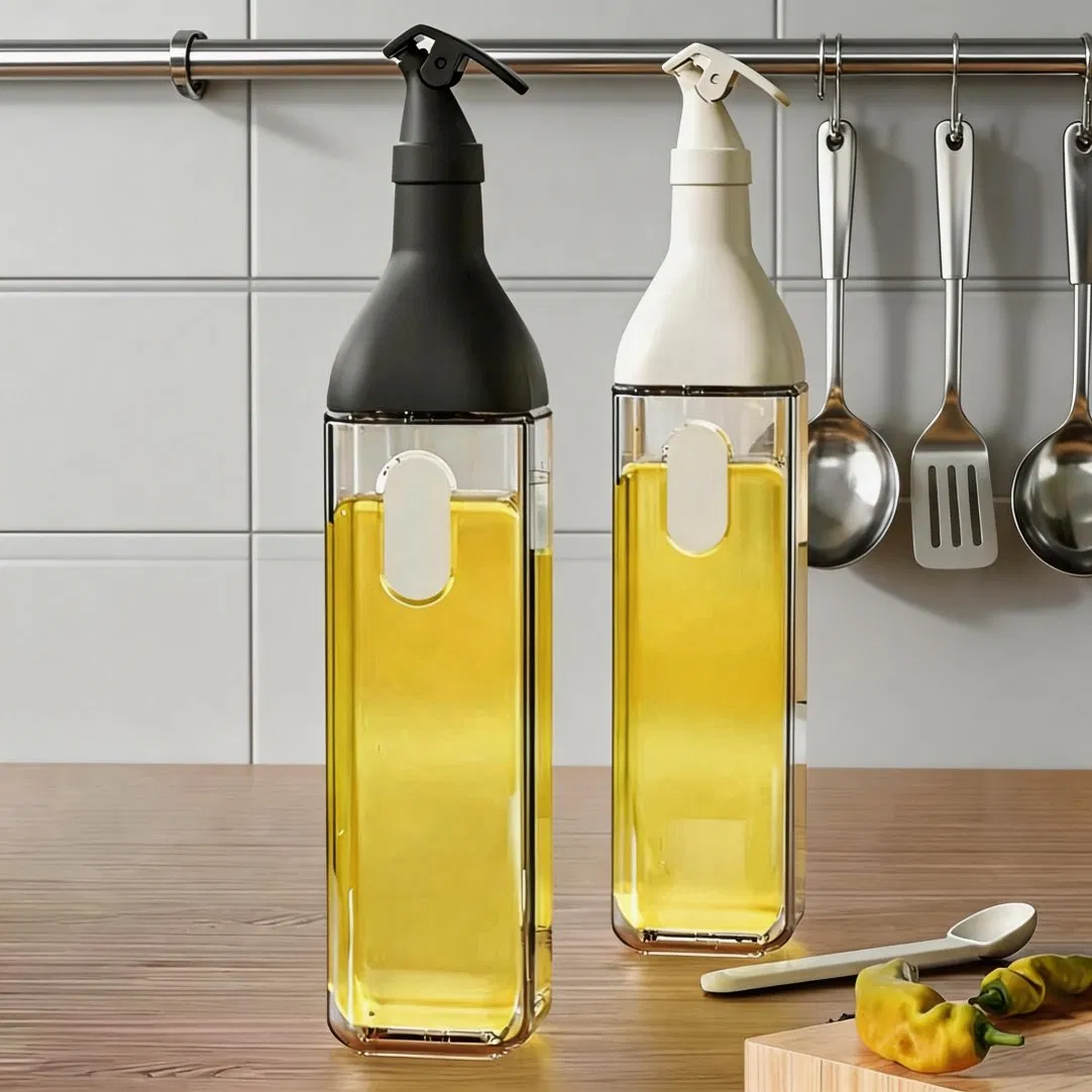 600ml Square Oil Bottle with Multicolor Powder Coated Exterior Scratch Resistant