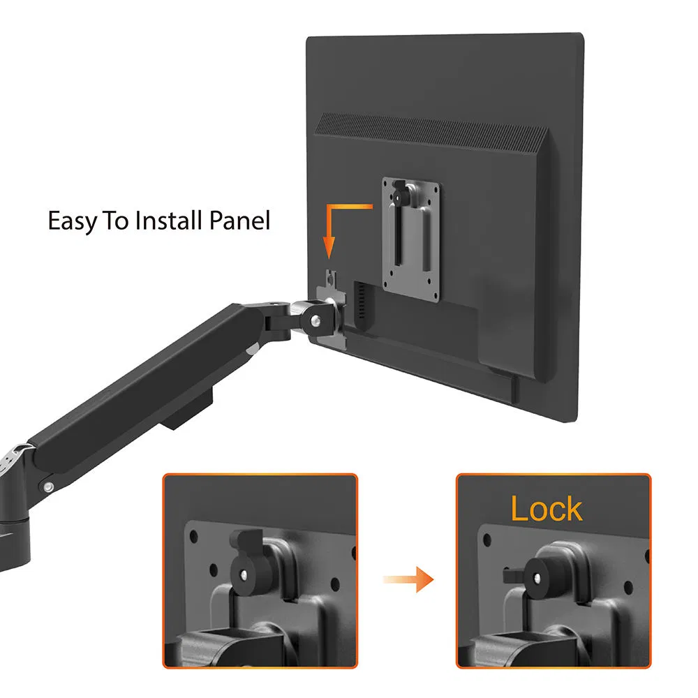 Factory Wholesale Monitor Arm Gas Spring Triple Monitor Mount