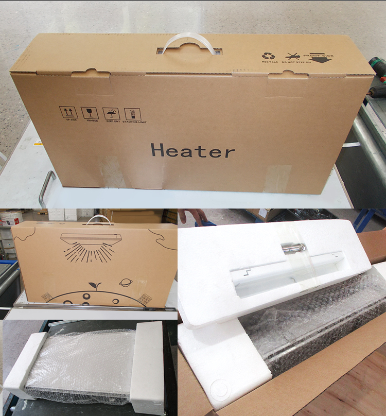 Waterproof Ceiling Ceramic Glass 1600W Bathroom Infrared Heater