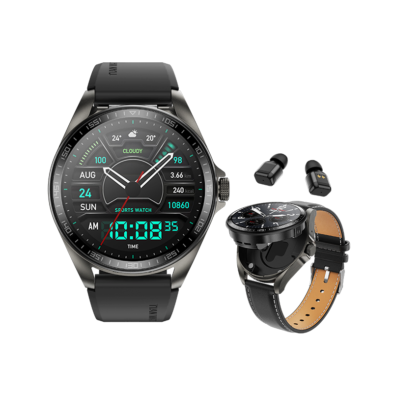 Умные часы 2 в 1 с наушниками NFC, IP67