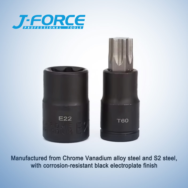 25PCS 1/4 3/8 1/2 Inch Drive External Torx Socket and Torx Bit Socket Set