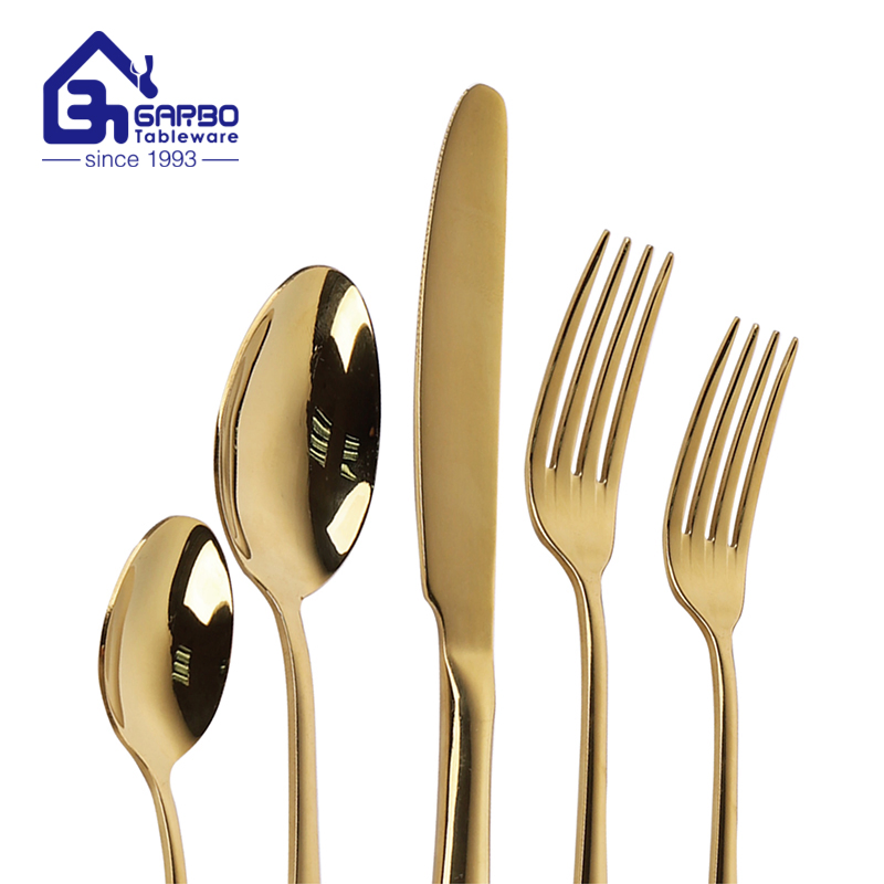 18/8 Stainless Steel Titanium Gold Plated Dinner Knife From Source Factory