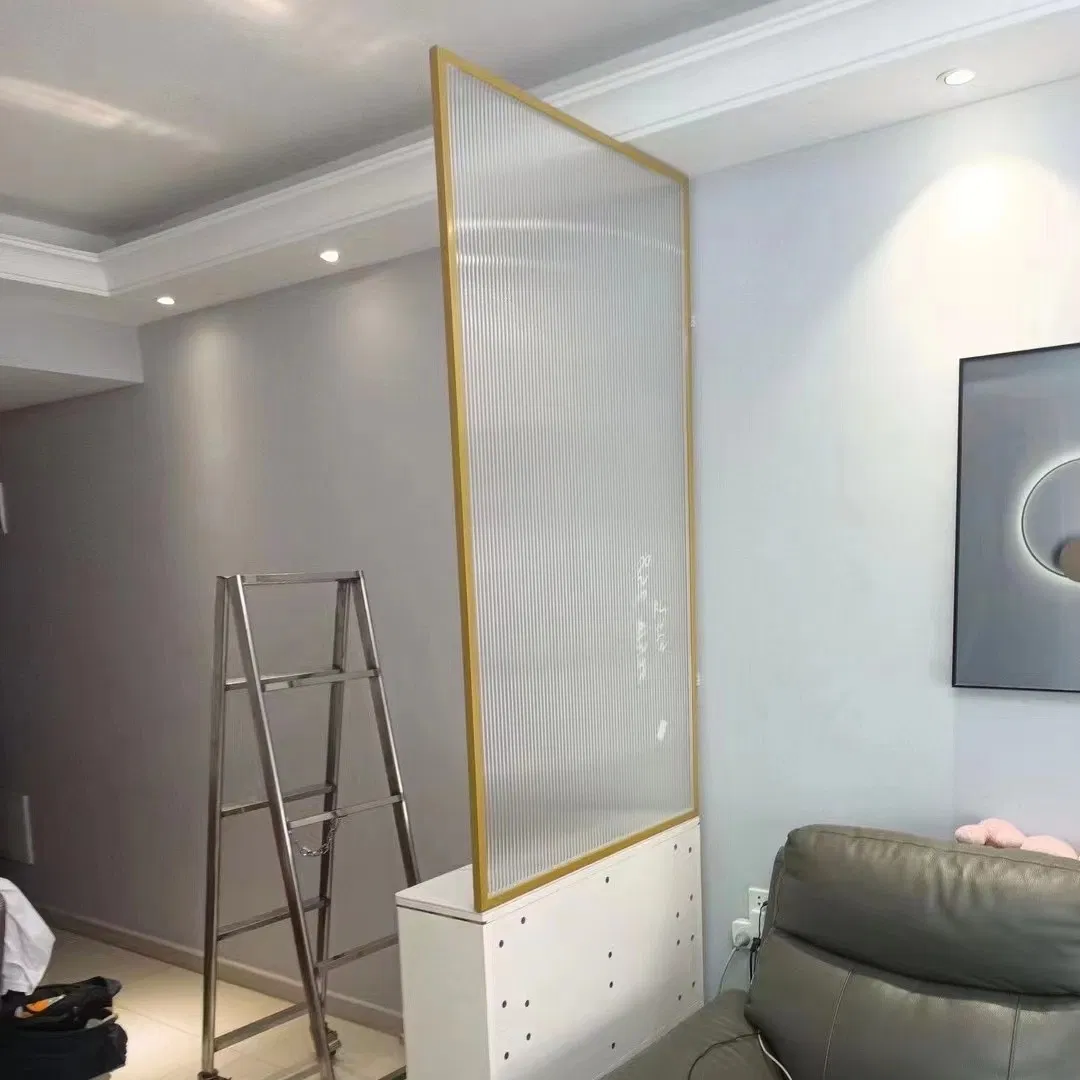 Good Price Building Window Ribbed Glass Wave Pattern Fluted Reed Decorative Glass