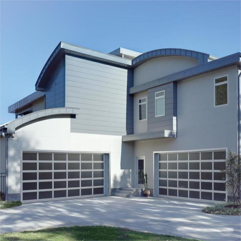 Cbmmart Custom Modern High Quality Sectional Full View Aluminum Glass Garage Door