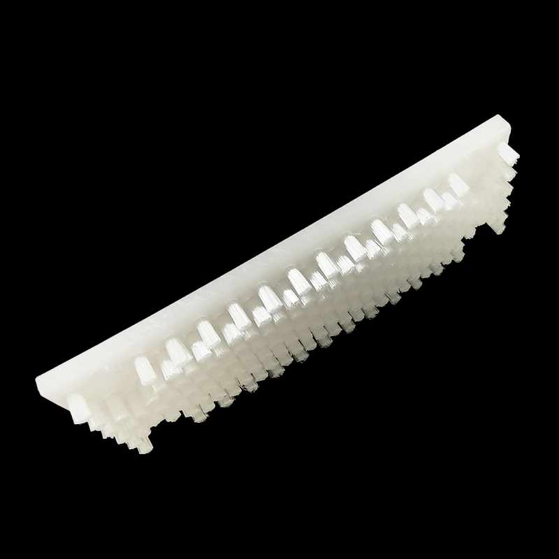 White Nylon Tufted Strip Brush Industrial Seal Cleaning Strip Brush