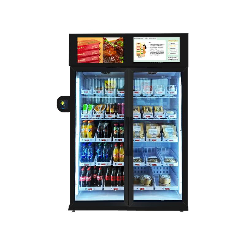 Weimi Big Capacity Weight Sensing Vending Machine Ready Meals Healthy Food Vending Machine with Card Reader for Office Shopping Mall
