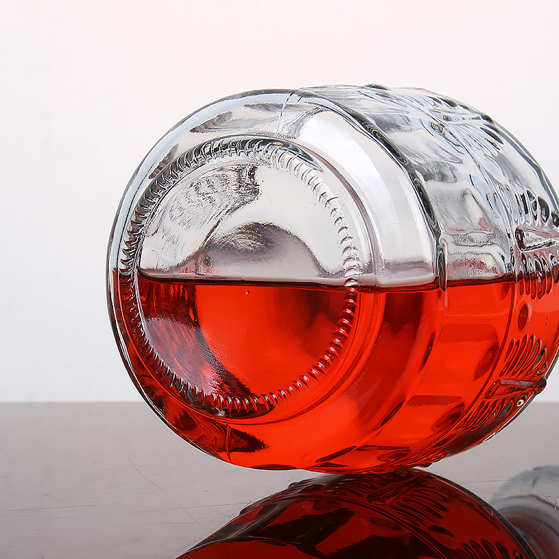 New Arrive China Bottles Custom 500ml 1000ml Flint Clear Glass Spirit Bottle Whisky Decanter