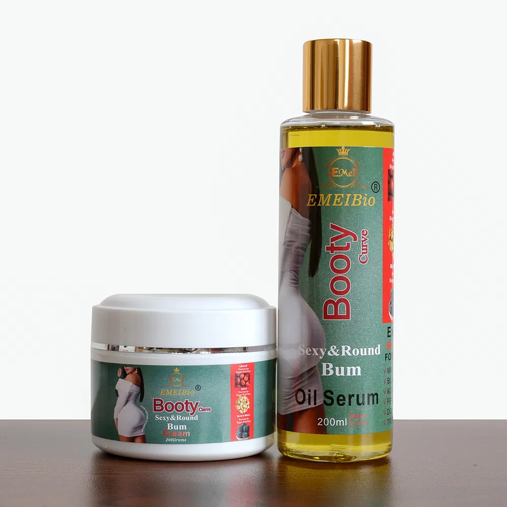 100% Organic Herbal Butt Booty Enlargement Ultimate Booty Black Maca Set Sexy Hip Buttock Enlargement Essential Oil Cream Daily