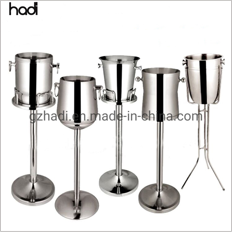 Cafetera Arabe Restaurant Server Draught Beer Table Top Buffet Fruit Juice Coolers Cooper Silver Metal Stainless Steel Ice Bucket with Stand