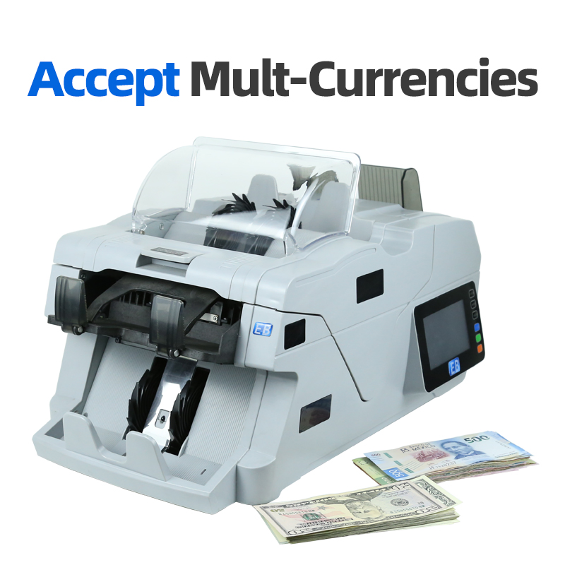 BS-6800 Best Quality 2+1 Pockets Banknote Sorter with Storage Function Promotional Cash Sorting Machine and Bill Counter