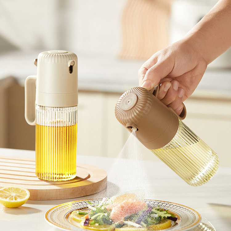 Kitchen Supermarket Spice Bottle Household 180ml Push Glass Portable Spray Oil Bottle