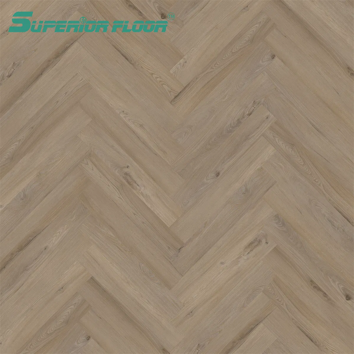 Anti-Corrosion Lvt PVC Vinyl Herringbone Parquet Spc Flooring for Sports Hall, Dance Room, Badminton Room