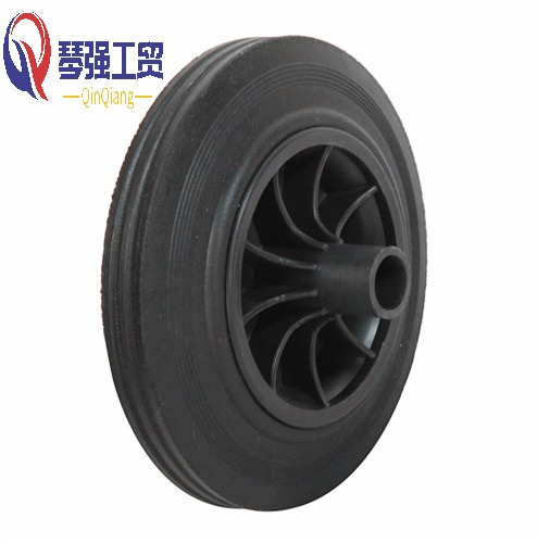 All-Terrain Rubber Wheels for Outdoor Trash Can Use
