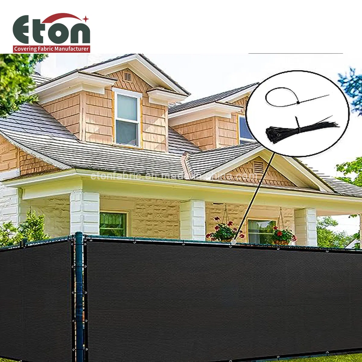 6FT Width HDPE Shade Fence UV Stabilised Garden Privacy Screen Windbreak Netting