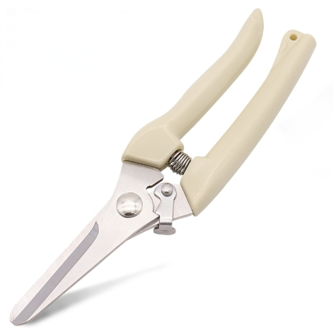 Bonsai Grape Flowers Pruning Shears with Curved Blade and Soft Handle