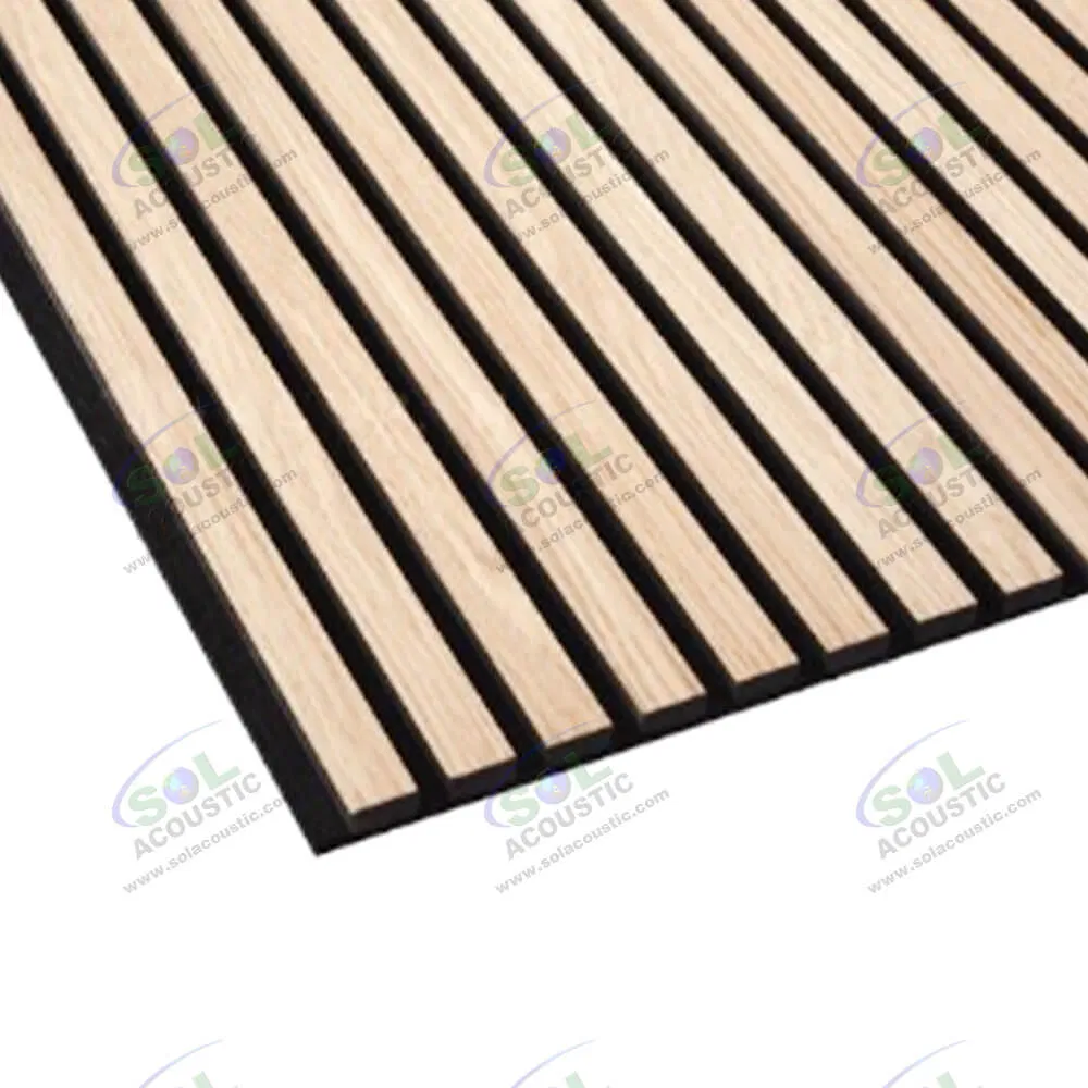 Sol Acoustic Wooden Soundproof Fire Resistant Sound Insulation Foam Acoustic Panel