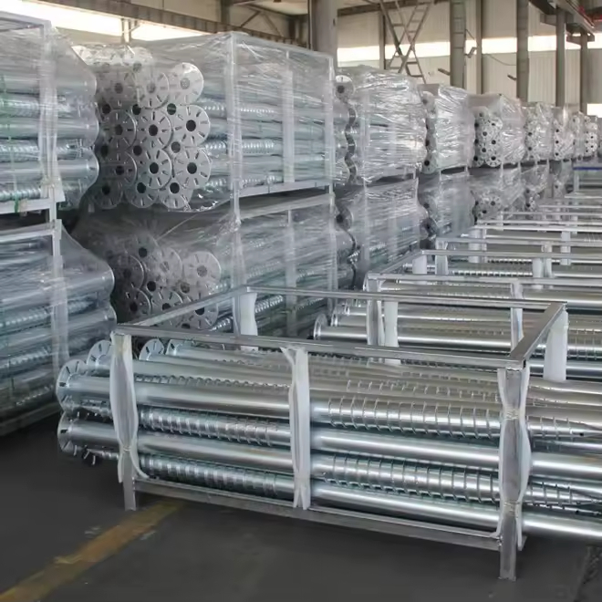 Galvanized Ground Screw Pile for Solar Mounting System Construction