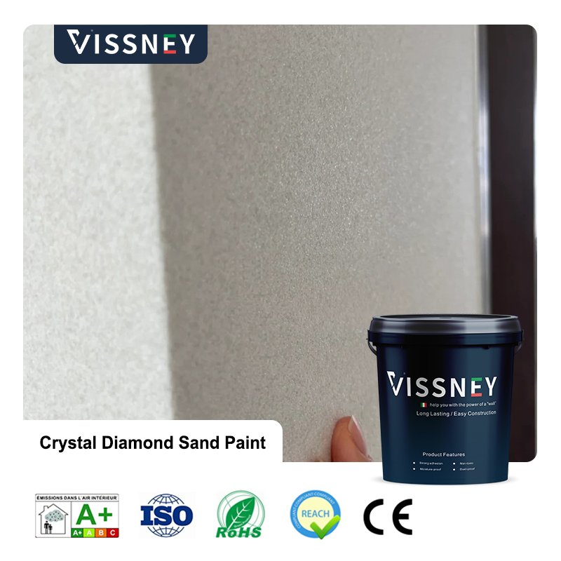 Vissney Crystal Diamond Sand Paint for Elegant Home and Office Walls