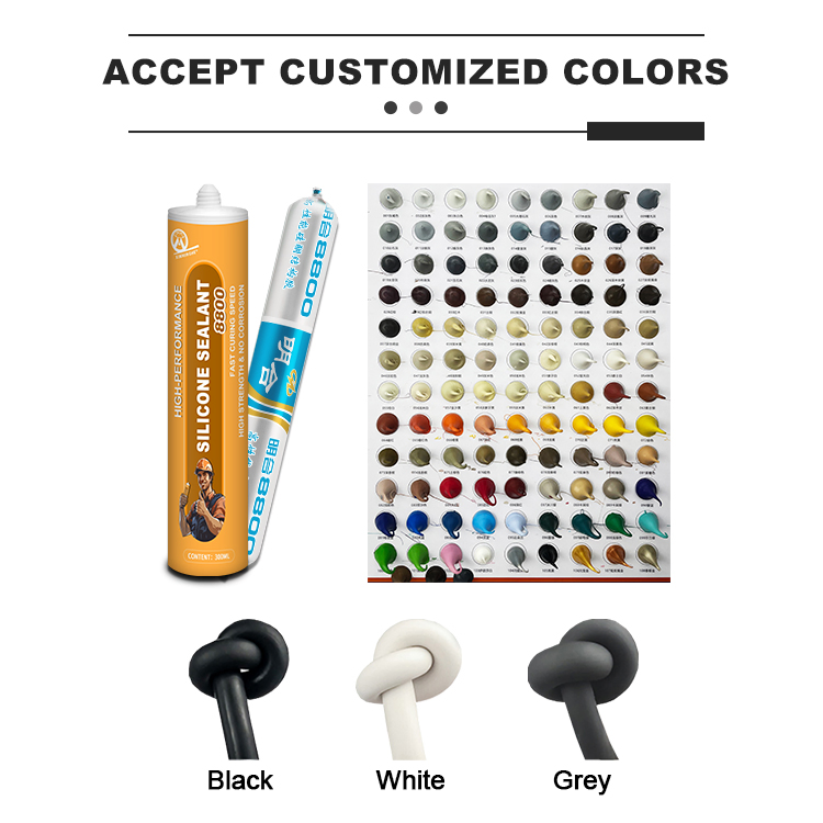 Low Odor Neutral Cure Silicone Sealant for Glass Bonding