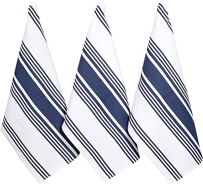 Premium 100% Cotton Kitchen Tea Towels with Solid Color Design