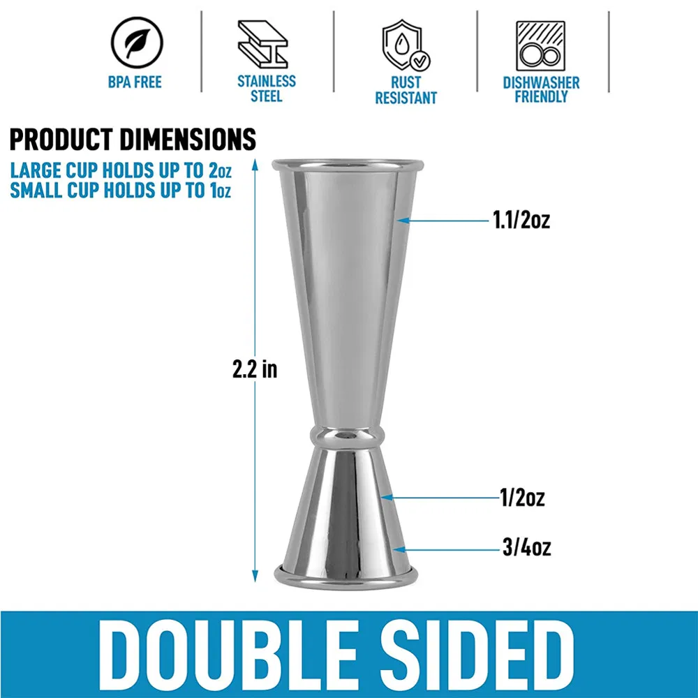 Measure Jigger for Bartending Cocktail Measuring Cup Japanese Jigger