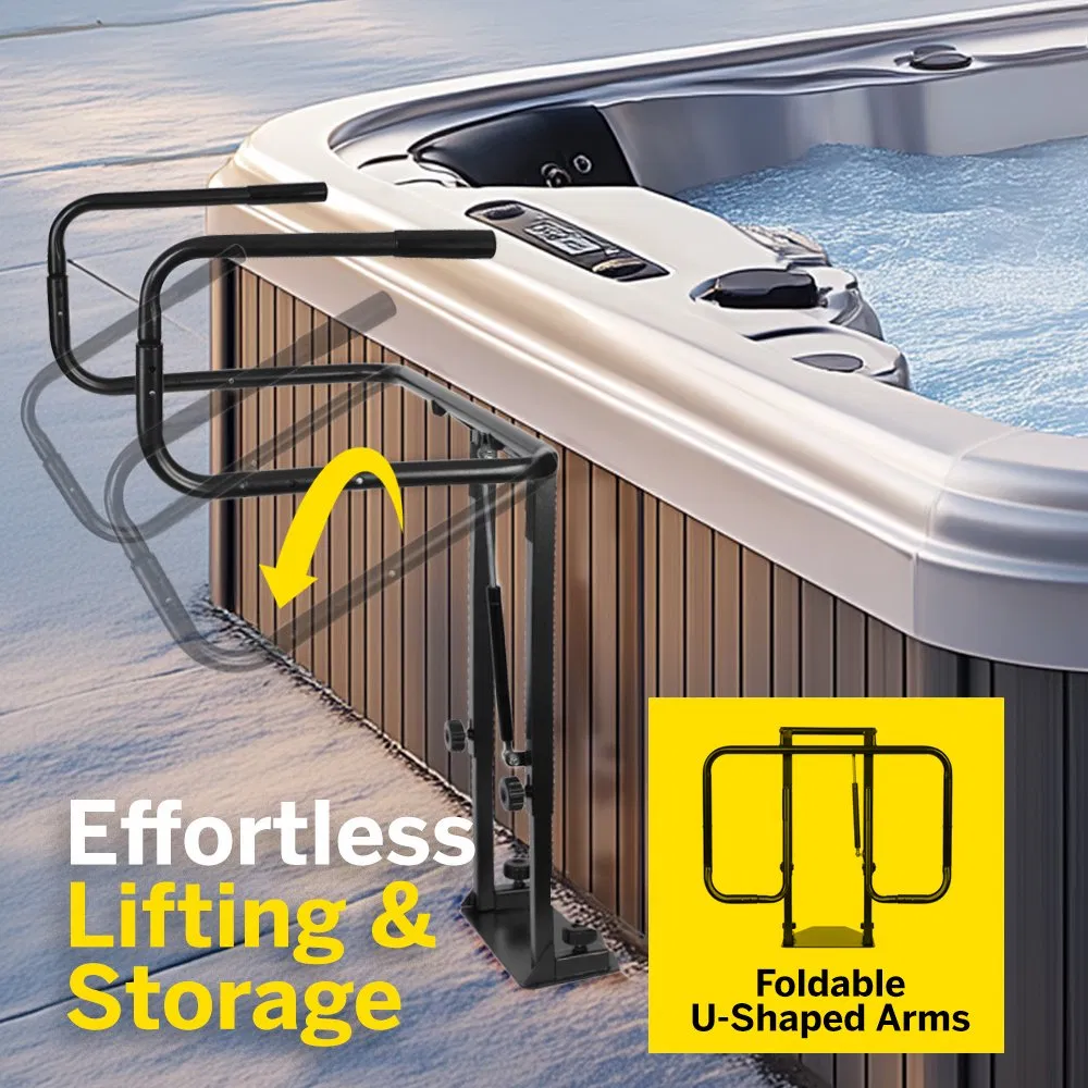 Hot Tub Cover Lift Adjustable U Shaped Arm for Hot Tub Cover