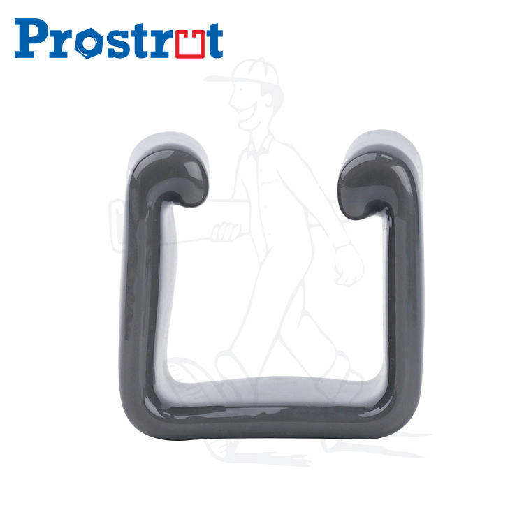 Strut Channel Gret Color Open Type End Cap PVC Cap